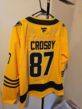 Sidney Crosby Gold Stitched Jersey